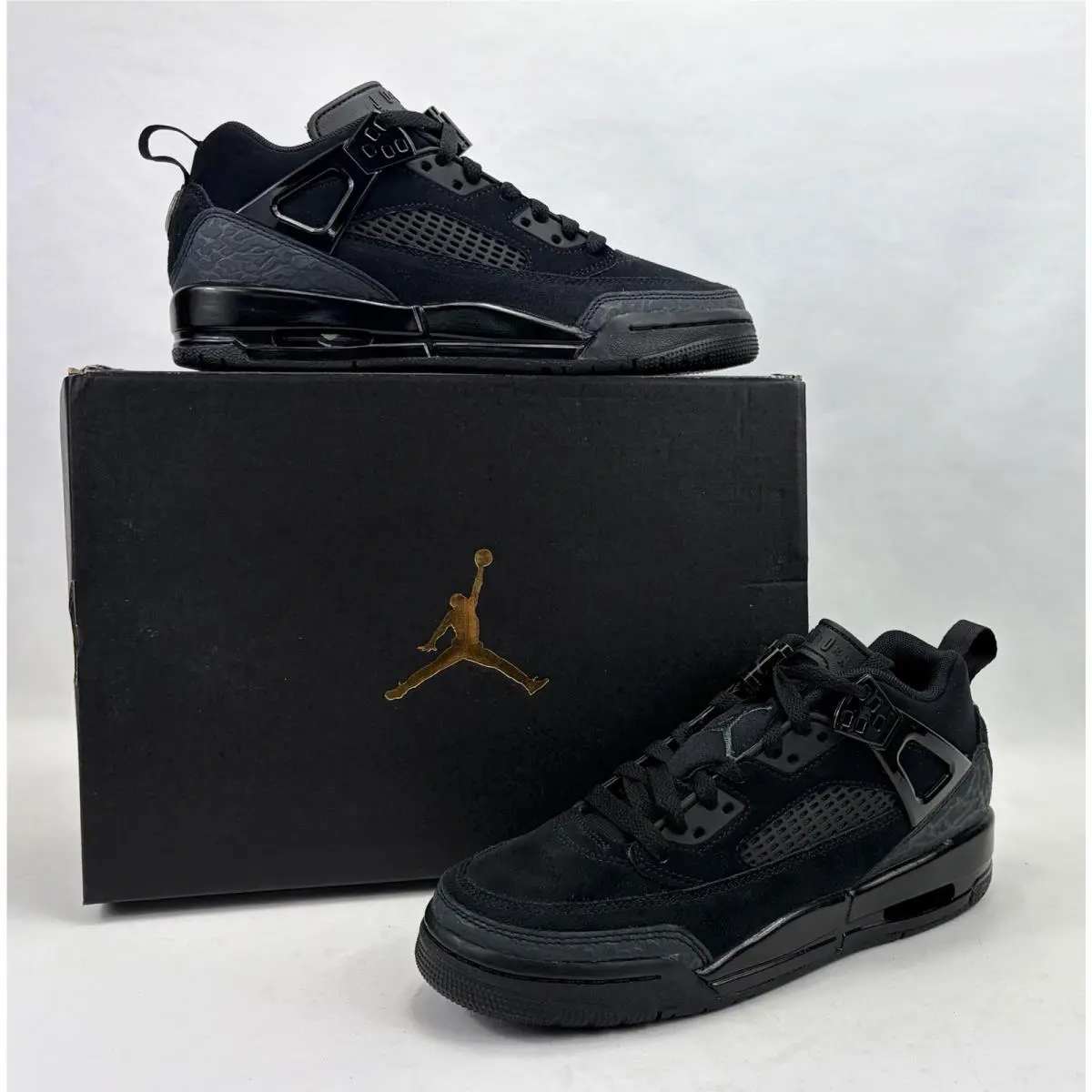 Nike Jordan Spizike Low Black Cat GS Shoes Black FQ3950-001 Youth Kids 5Y