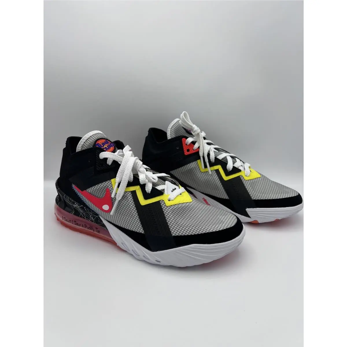 Nike shoes - Nike LeBron 18 - LeBron - Black, Manufacturer: White/Black/Yellow Strike/Bright Crimson 0