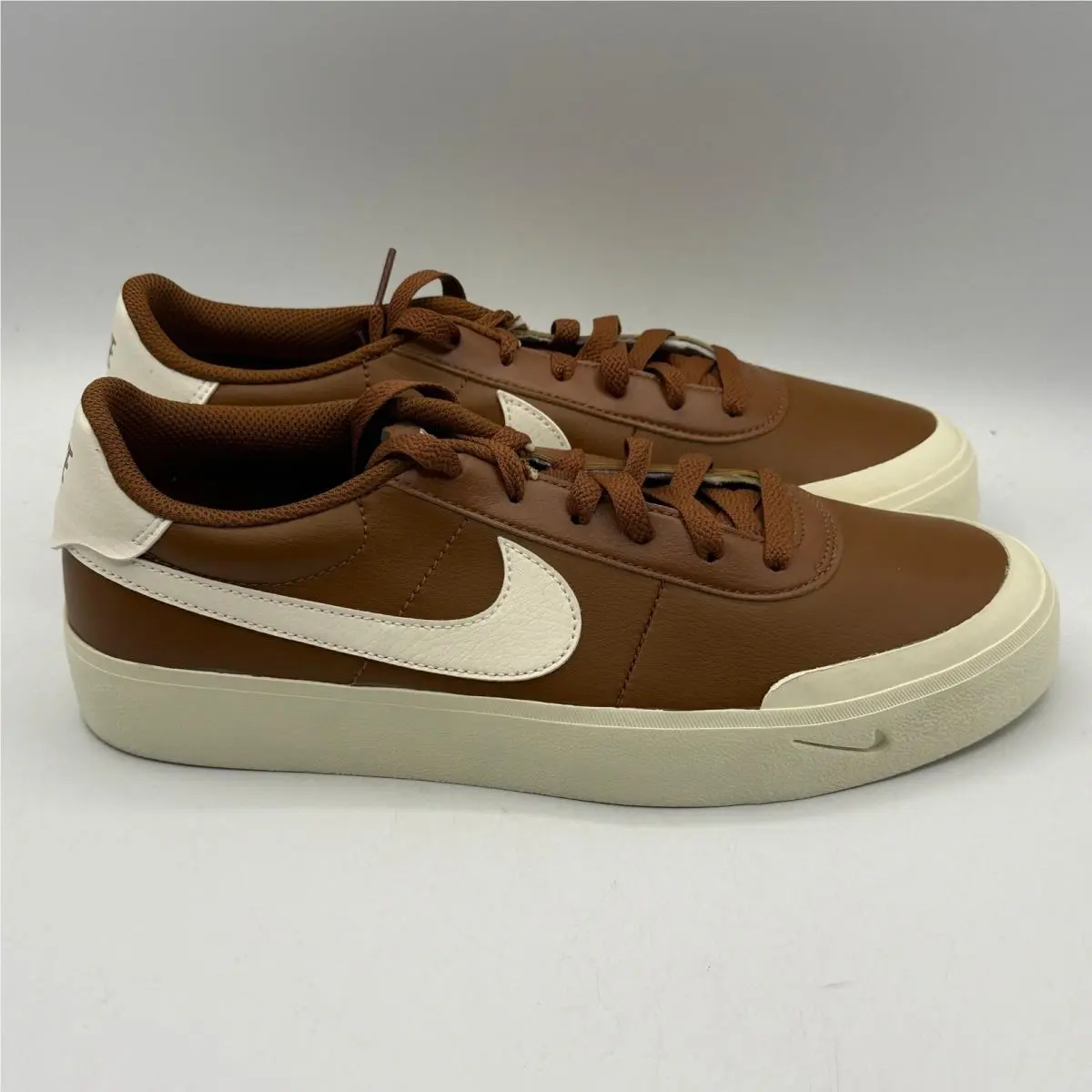 Nike Court Shot Sneakers Mens 8 Brown Light British Tan Soft Pearl FQ8146-201