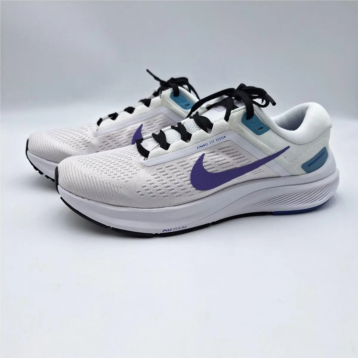 Nike Air Zoom Structure 24 Womens Size 9.5 White Purple Running Shoes