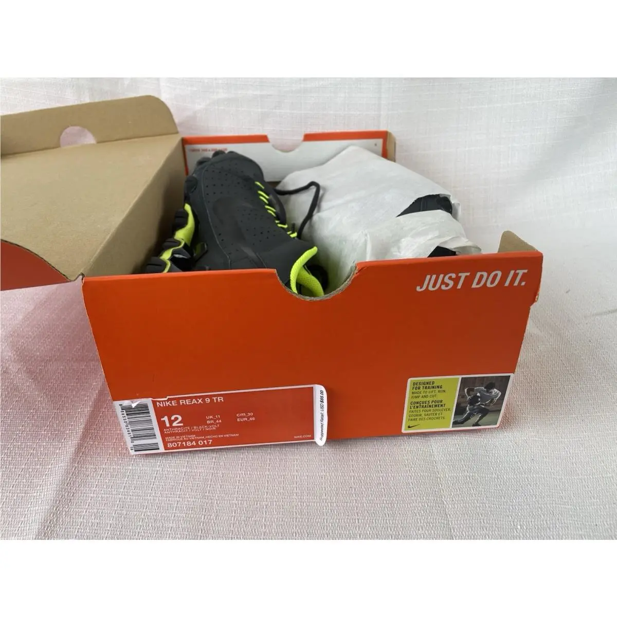 Nike shoes - REAX 9 TR - REAX - 807184-017 - Black/Volt 7