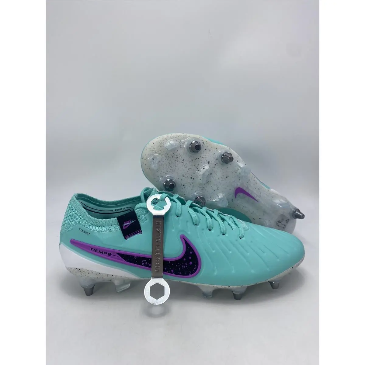 Nike Legend 10 Elite Sg-pro P Turquoise Fuchsia Cleats FN7283 300 Men`s Sz 8