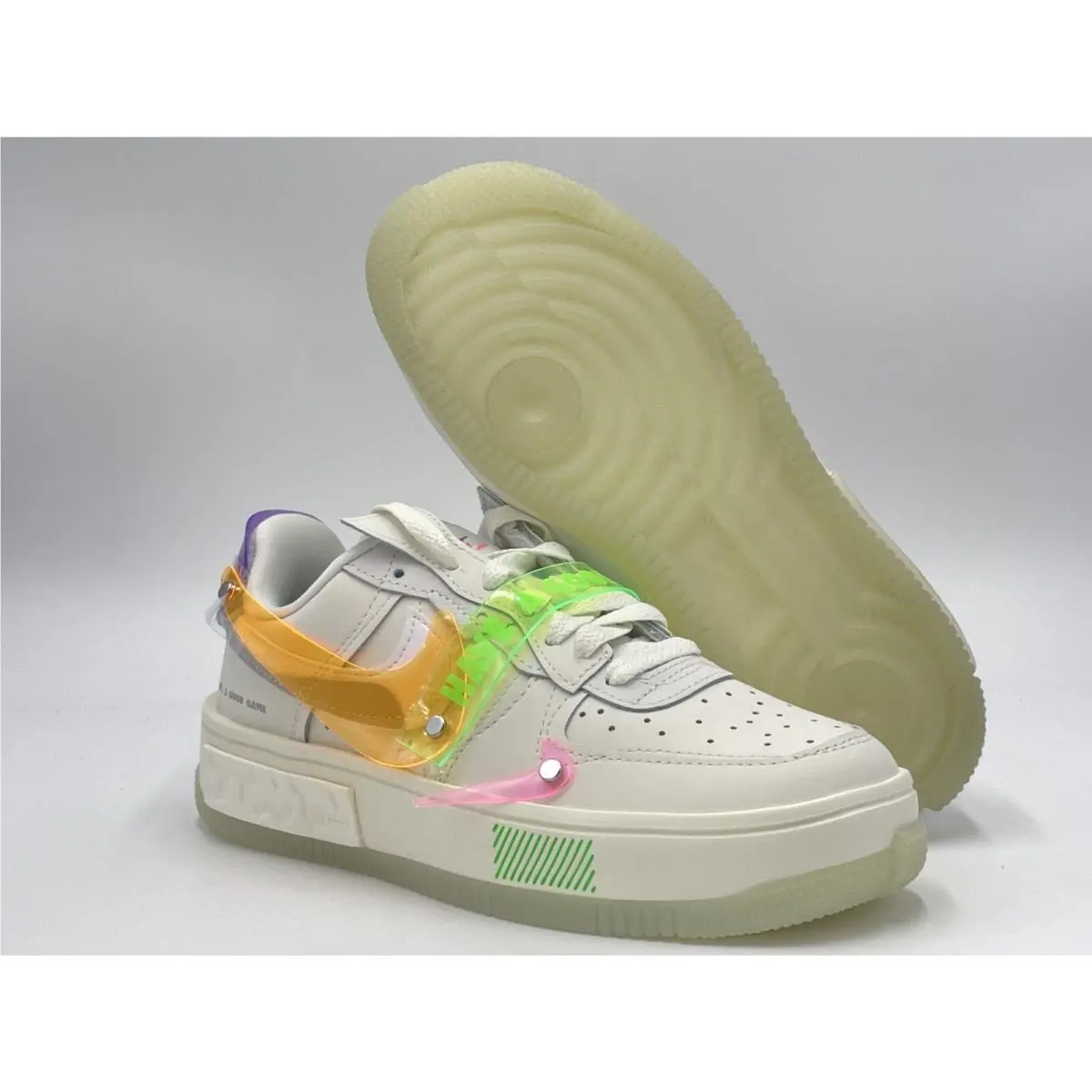 Nike W Air Force 1 Fontanka Sail/white-green Neon DO2332 111 US Wmn SZ 6.5