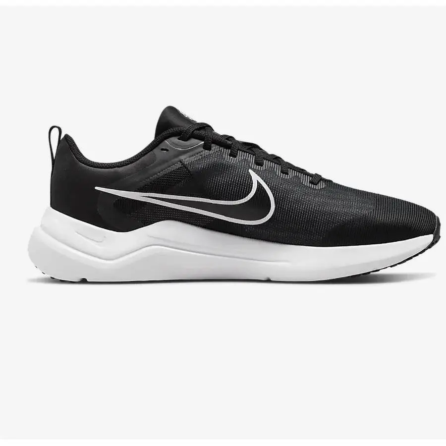 Nike Downshifter 12 Mens 10.5 Running Shoes Black White Smoke Grey DD9293-001