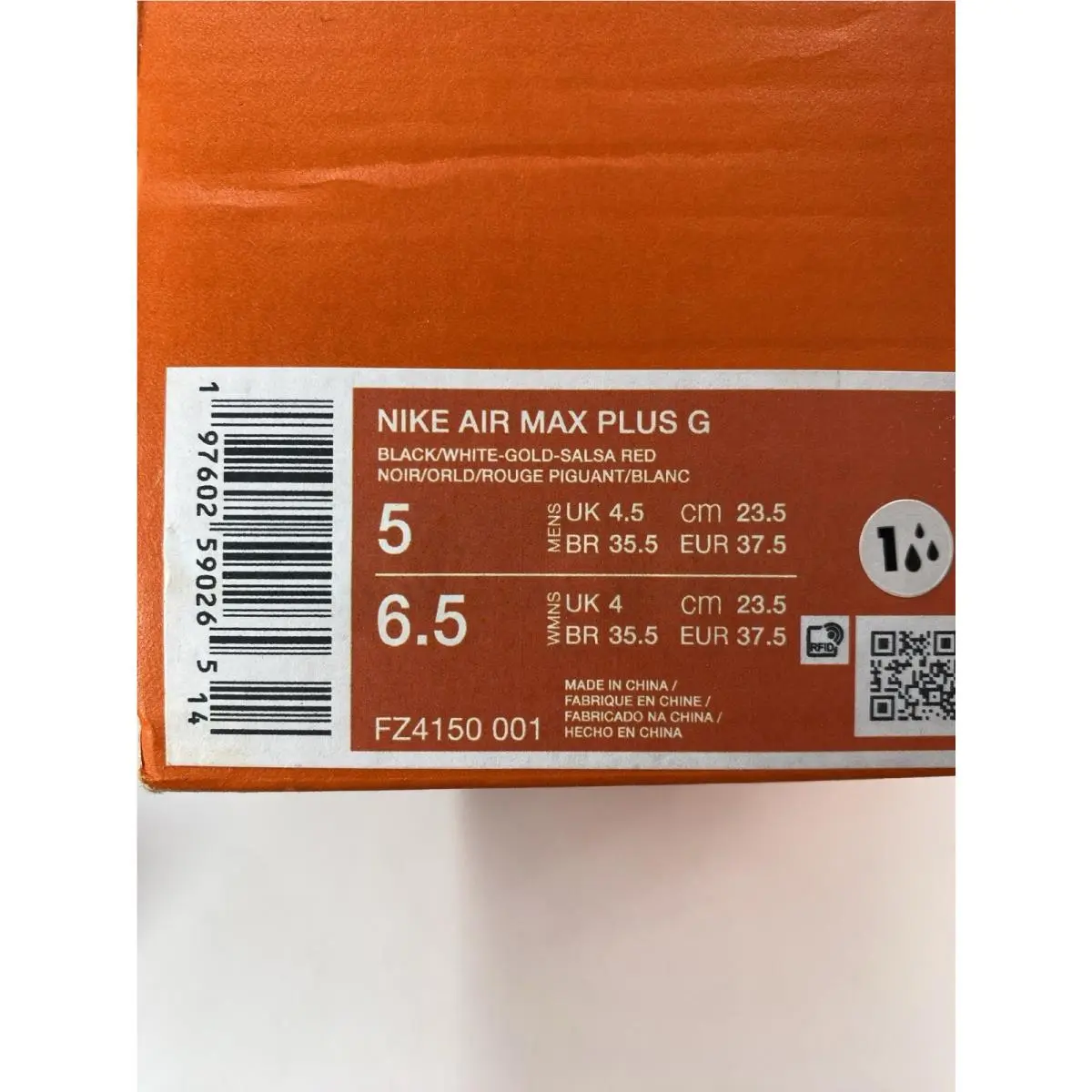 Nike shoes - Nike Air Max Plus - Air Max Plus - FZ4150-001 - Black/White-Gold-Salsa Red (UPC: 197602590265) 8