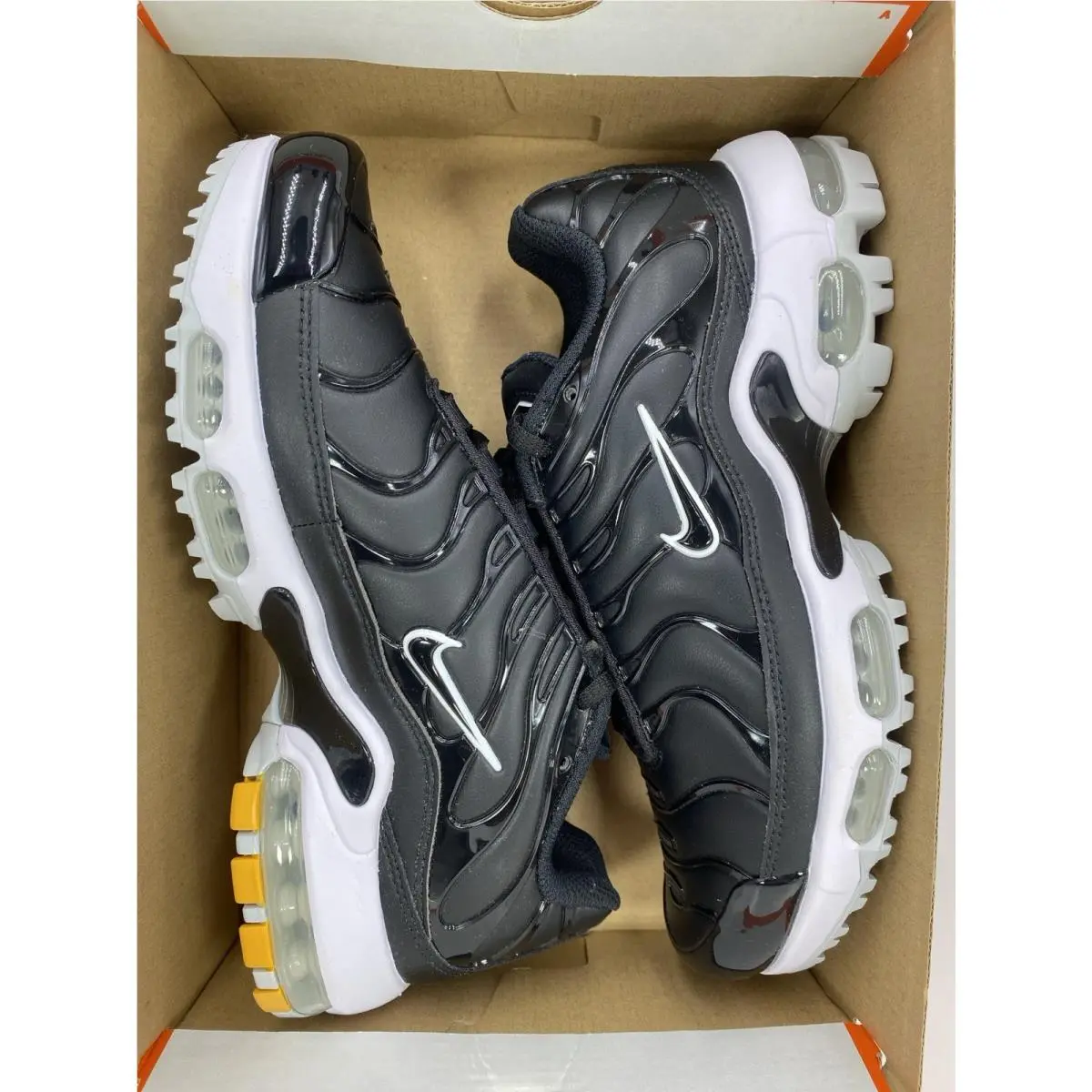 Nike shoes - Nike Air Max Plus - Air Max Plus - FZ4150-001 - Black/White-Gold-Salsa Red (UPC: 197602590265) 7