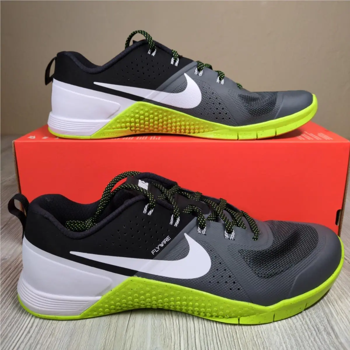Nike Metcon 1 OG Training Shoes Gray/volt Mens Size 13 FQ1854-003
