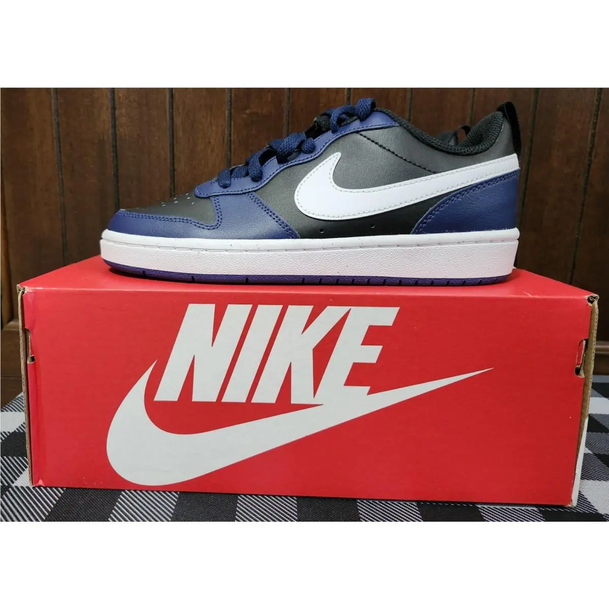 Nike shoes - NIKE COURT BOROUGH LOW 2 (GS) - MIDNIGHT BLUE/WHITE BLACK 0