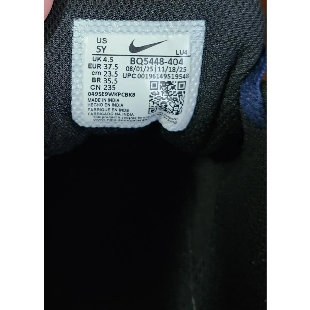 Nike shoes - NIKE COURT BOROUGH LOW 2 (GS) - MIDNIGHT BLUE/WHITE BLACK 19