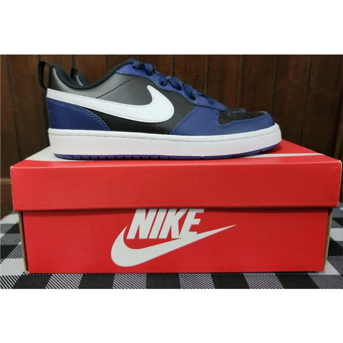 Nike shoes - NIKE COURT BOROUGH LOW 2 (GS) - MIDNIGHT BLUE/WHITE BLACK 2