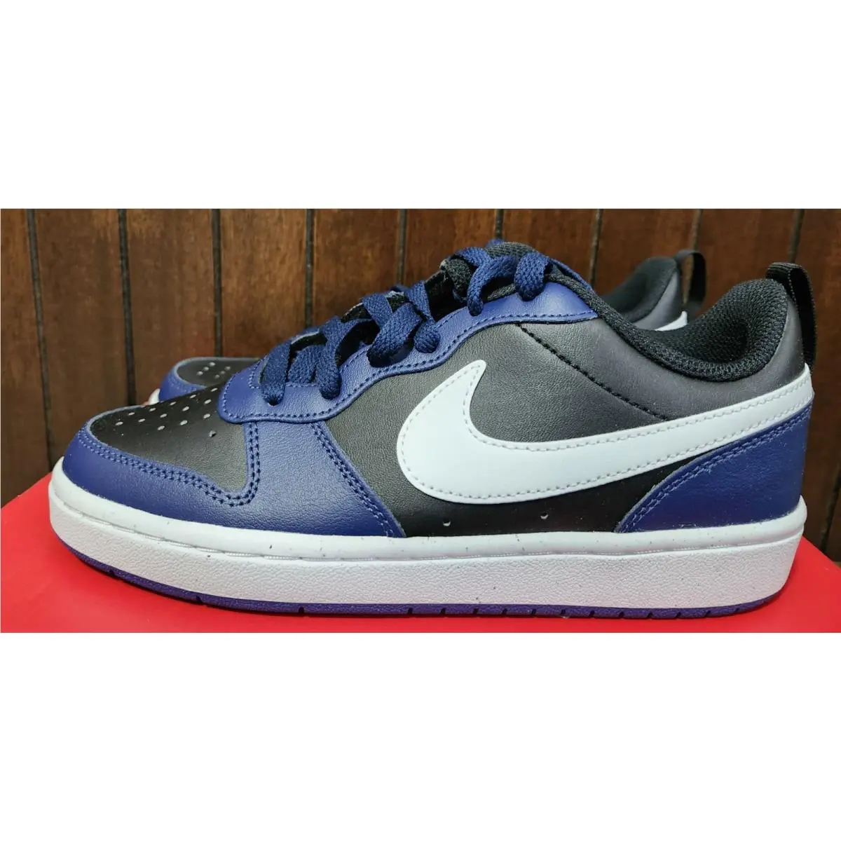 Nike shoes - NIKE COURT BOROUGH LOW 2 (GS) - MIDNIGHT BLUE/WHITE BLACK 3