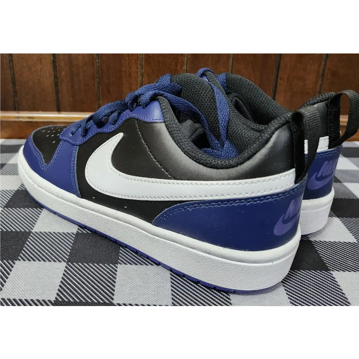 Nike shoes - NIKE COURT BOROUGH LOW 2 (GS) - MIDNIGHT BLUE/WHITE BLACK 6