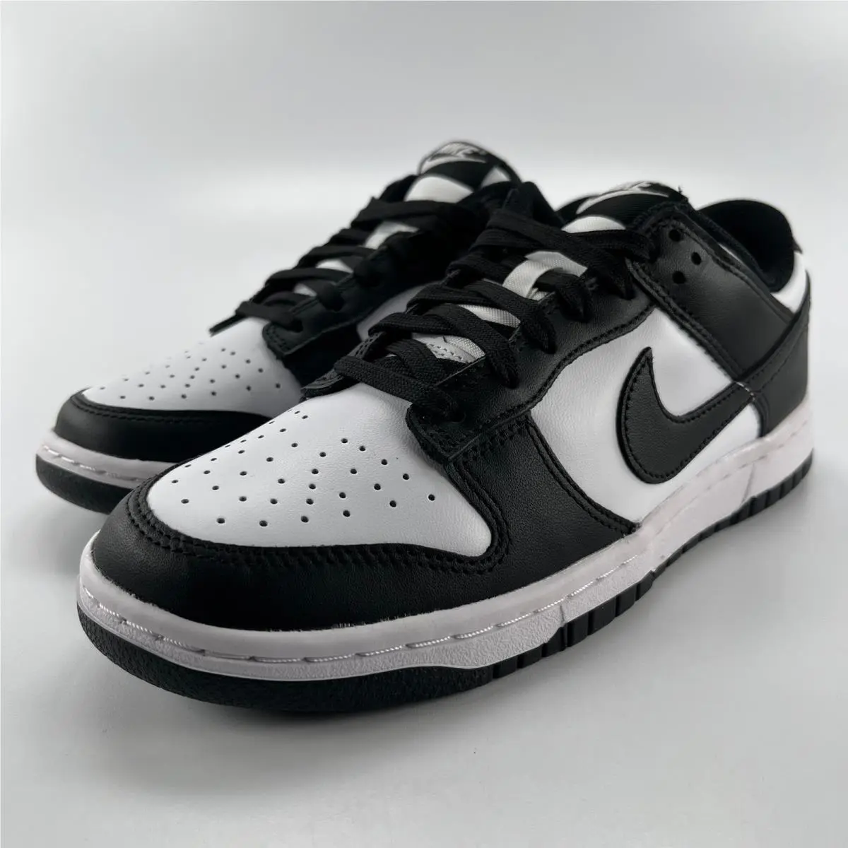 Nike Dunk Low Retro White Black Panda Women Shoes DD1503-101 Size 7W