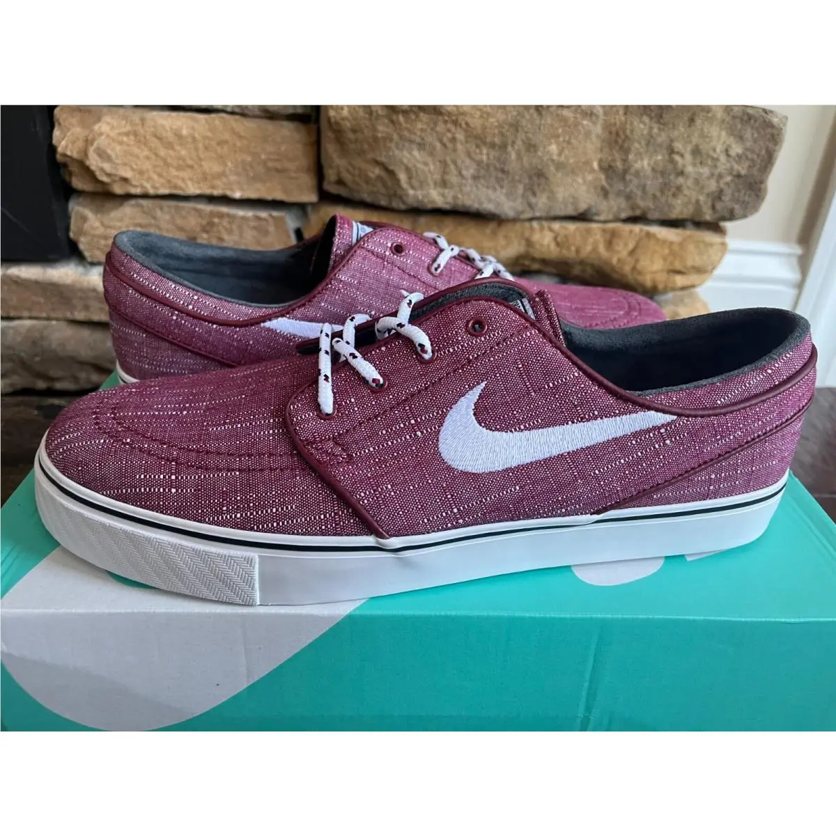 Nike SB Zoom Stefan Janoski Skate Shoes Canvas Team Red 615957 616 Mens 9.5