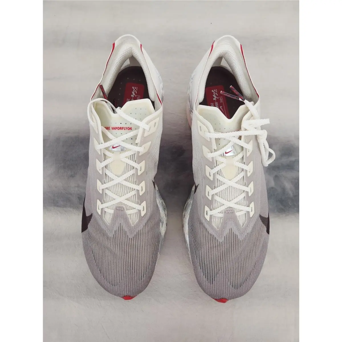 Nike shoes - Nike ZoomX Vaporfly NEXT% - ZoomX Vaporfly - IR0078 100 - sail/University red-Phantom 4