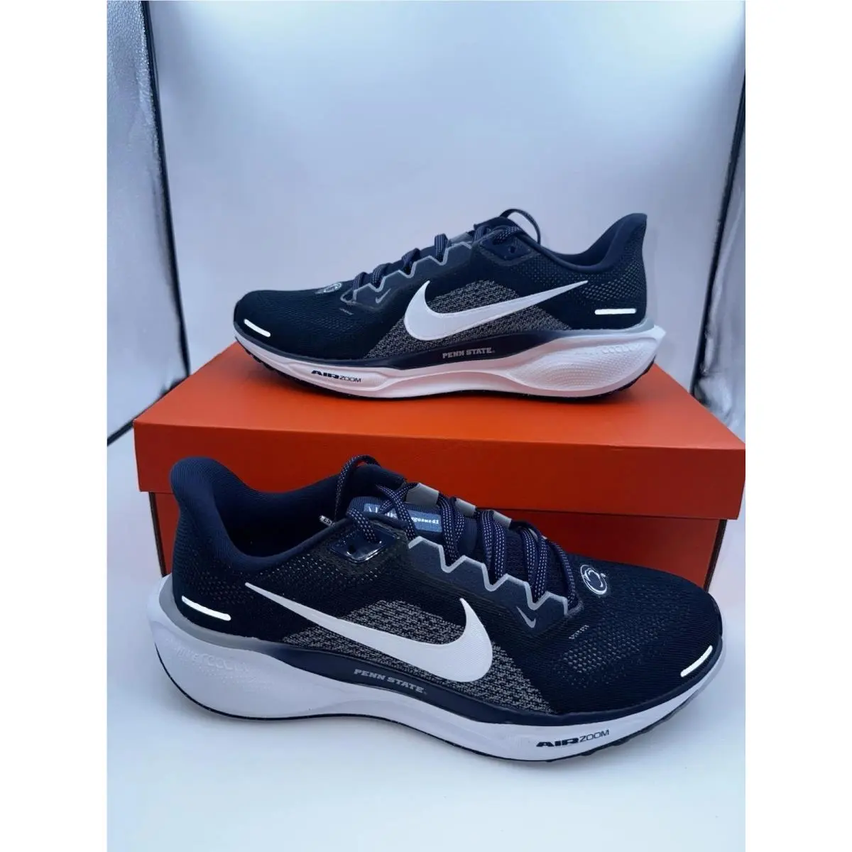 Nike Air Zoom Pegasus 41 Penn State Mens 9 Blue Lace Up Running Shoes FZ5140-400