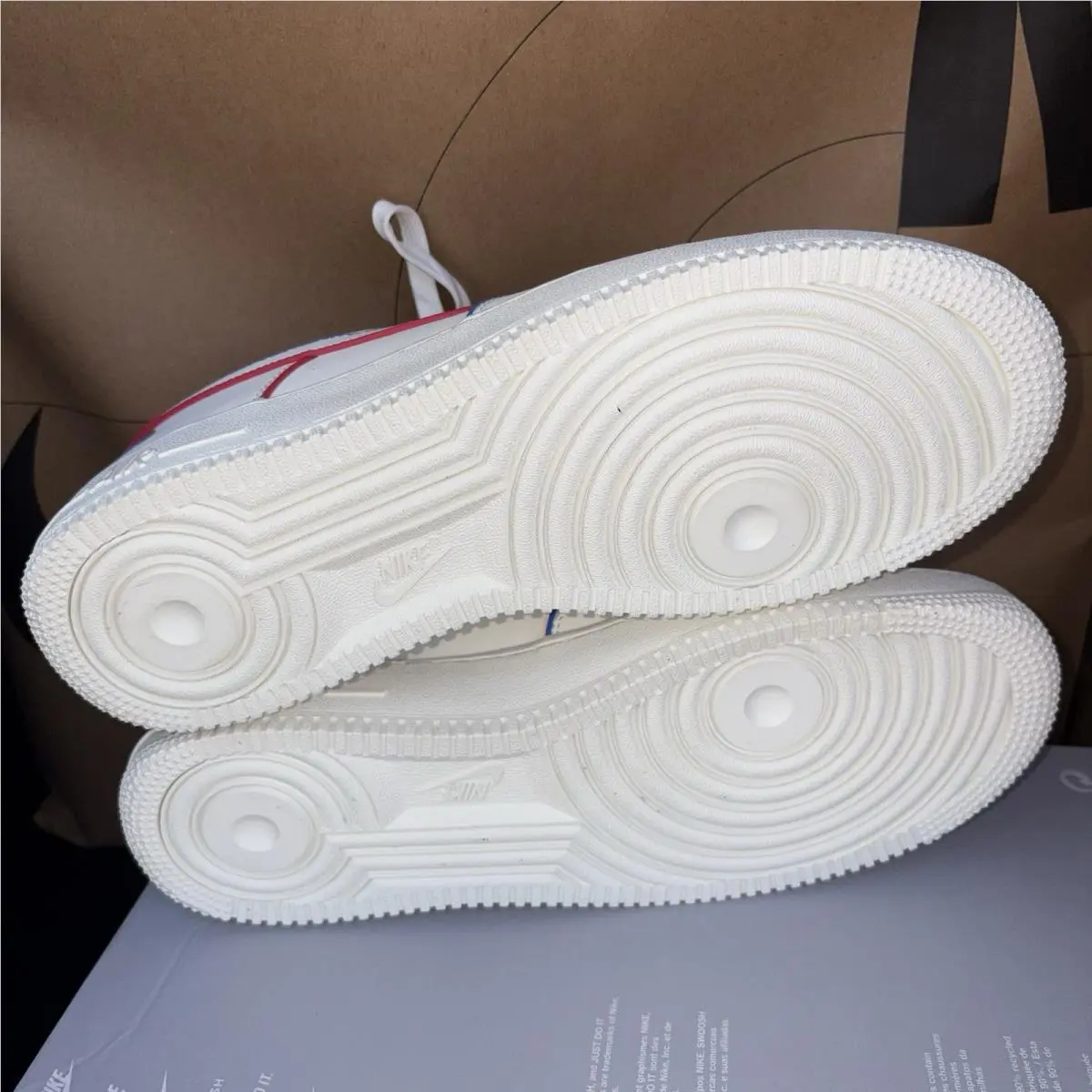 Nike shoes - Nike Air Force - Air Force - cream red 4