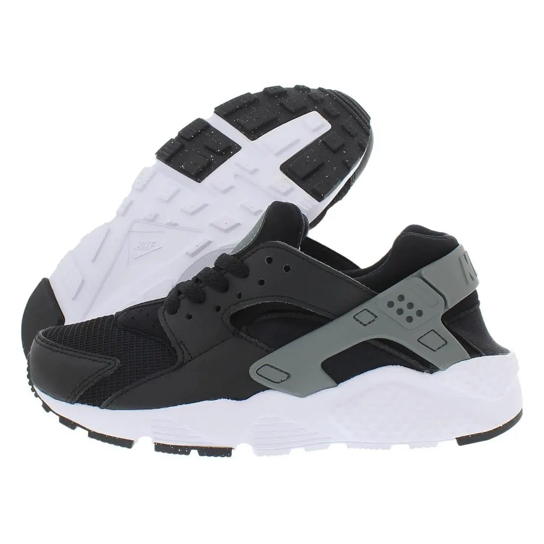 Nike Huarache Run GS Boys Shoes Size 4 Color: Black/marina/smoke Grey/white