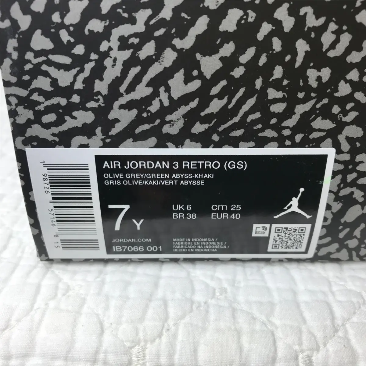 Nike shoes - Air Jordan 3 - Air - IB7066 001 - Olive Grey/Green Abyss-Khaki 11