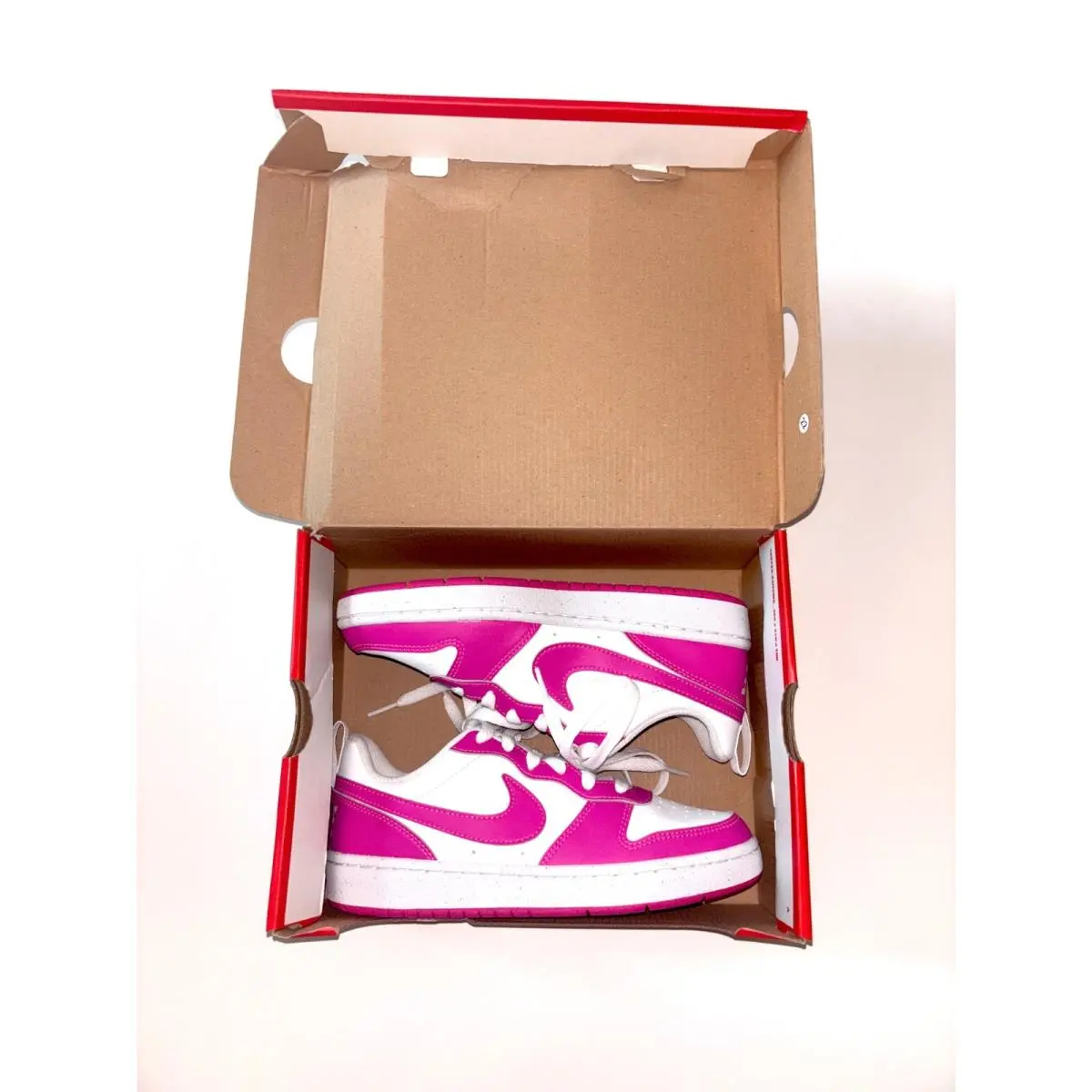 Nike shoes - Nike Court Borough - Court Borough - White / Laser Fuchsia / Pink 0
