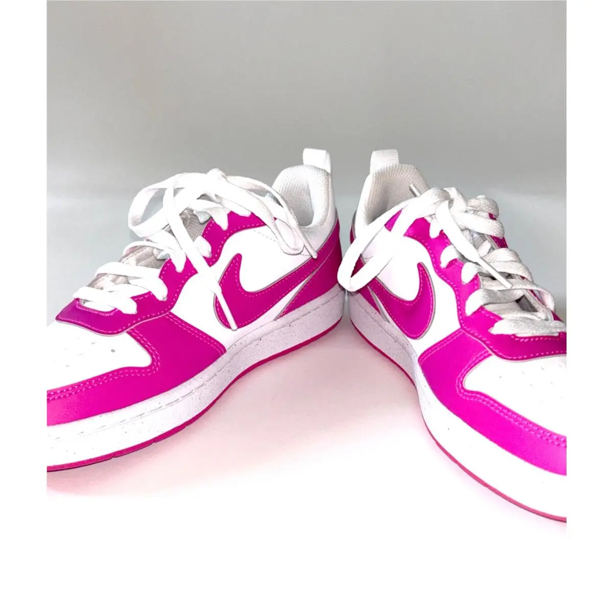 Nike shoes - Nike Court Borough - Court Borough - White / Laser Fuchsia / Pink 3