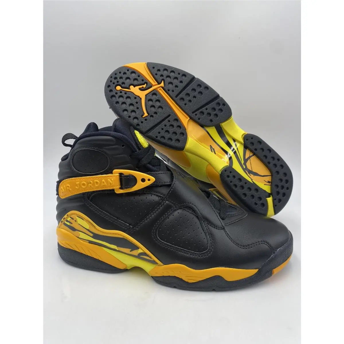 Nike Air Jordan 8 Retro Yellow Black CI1236-007 Women Size 8/Men Size 6.5