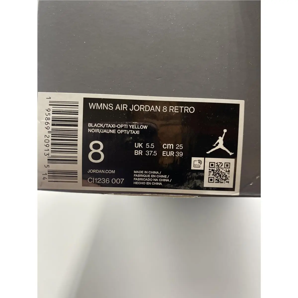 Nike shoes - Air Jordan Retro - Air Retro - CI1236 007 - Black/Taxi-Opti Yellow (UPC: 195869209135) 7