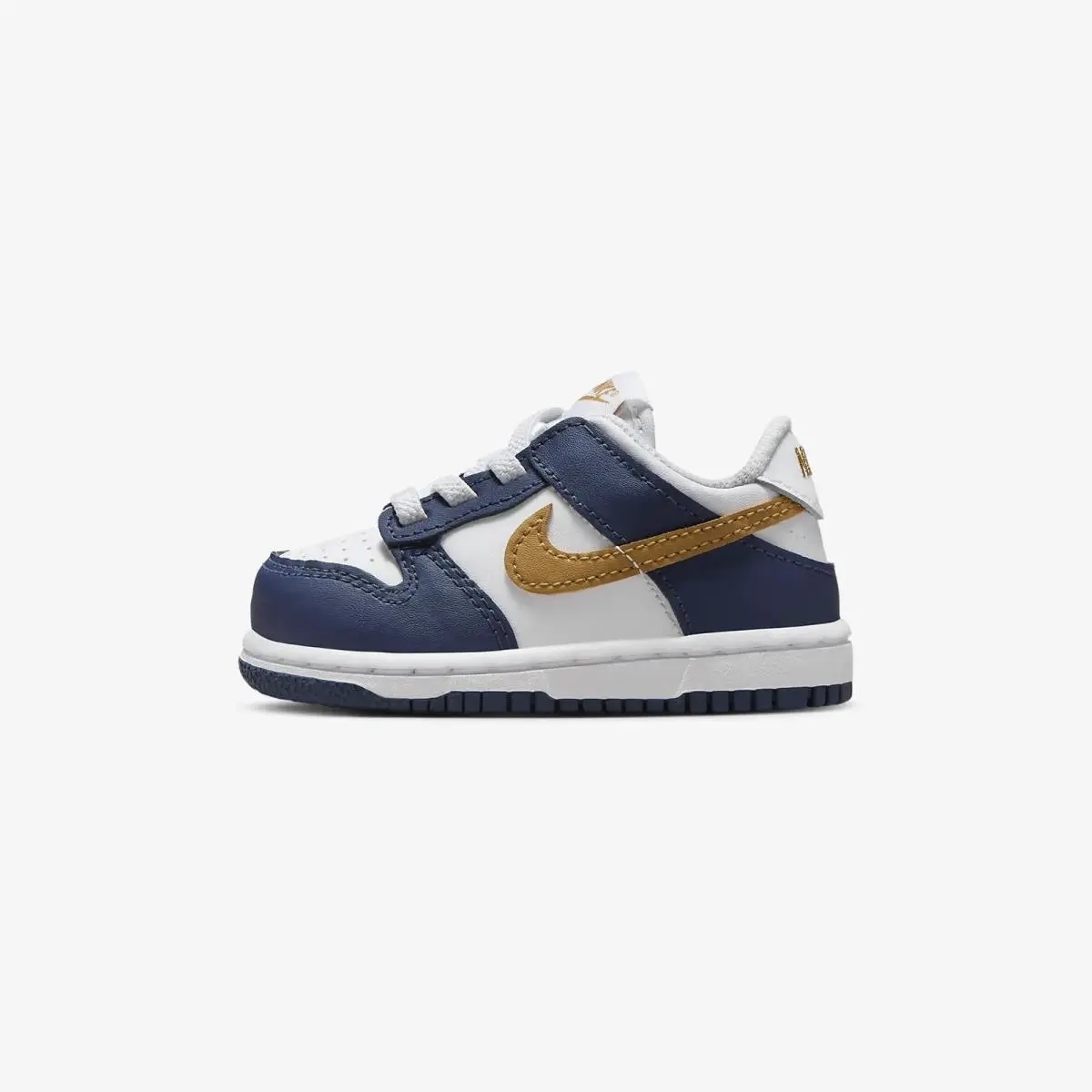 Toddler`s Nike Dunk Low White/wheat-midnight Navy FB9107 111 - 4