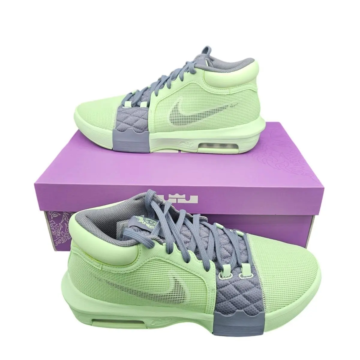 Men Size 10 Nike Lebron Witness 8 Vapor Green/white/light Carbon FB2239-300