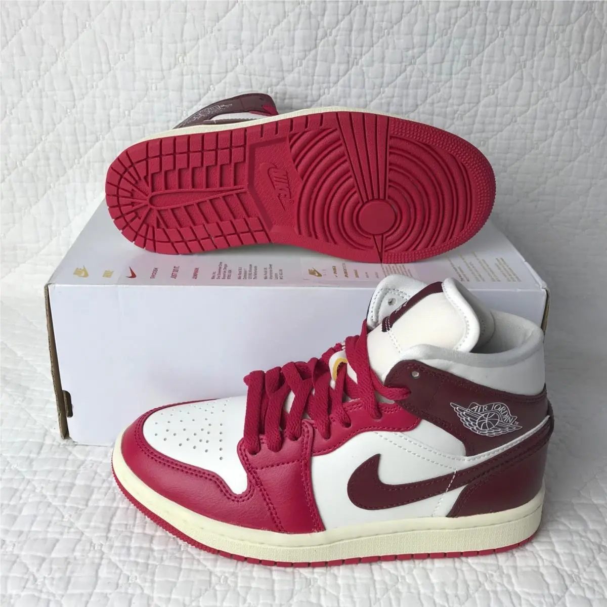 Nike shoes - Nike Air Jordan 1 - Air - BQ6472-119 - sail/ dark team red 2