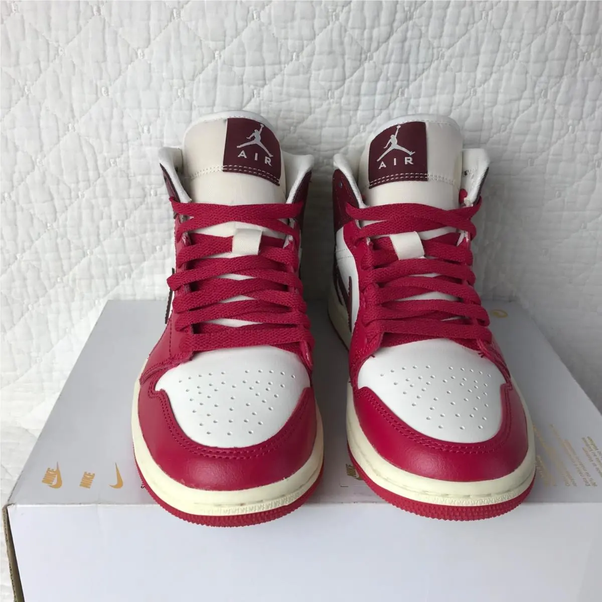 Nike shoes - Nike Air Jordan 1 - Air - BQ6472-119 - sail/ dark team red 3