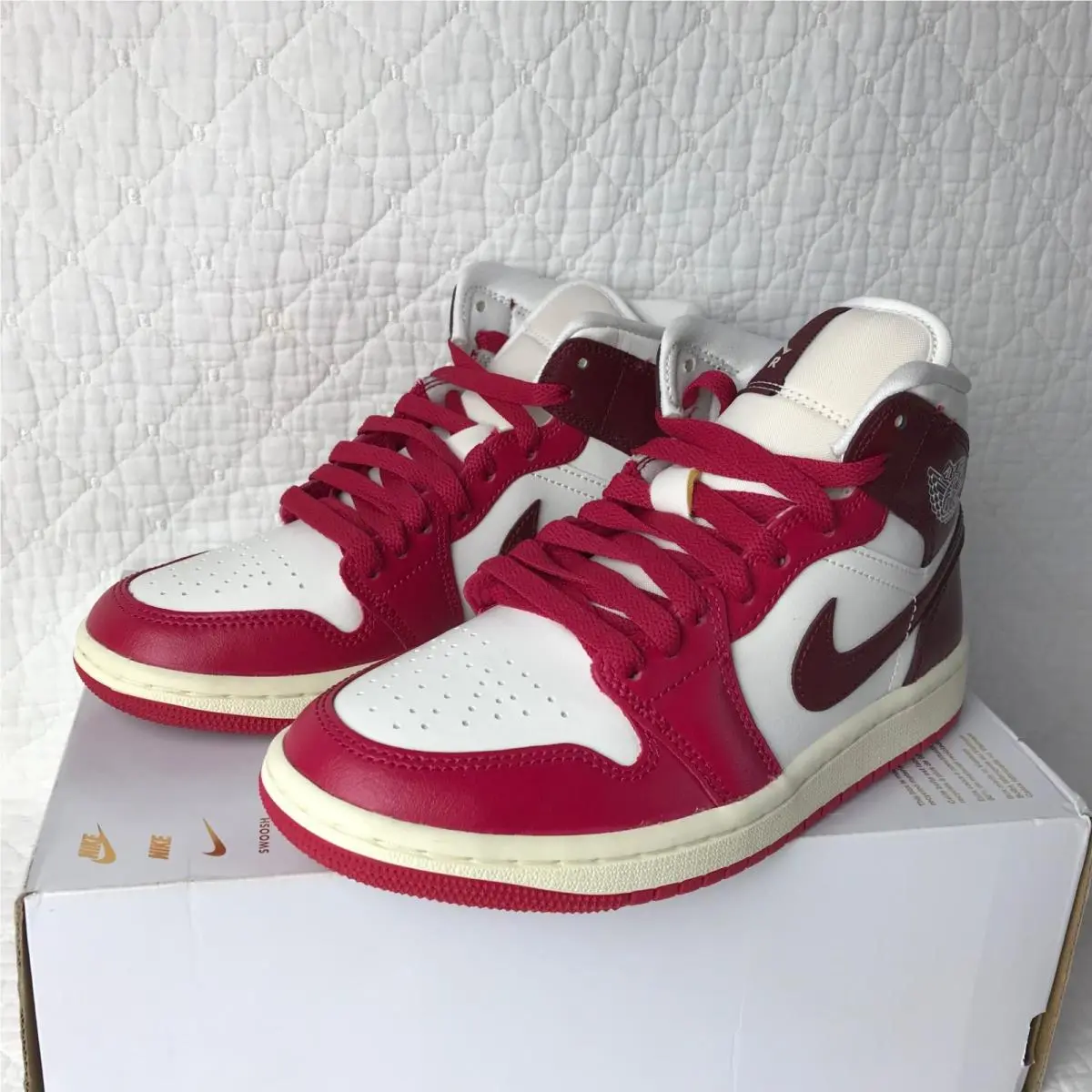 Nike shoes - Nike Air Jordan 1 - Air - BQ6472-119 - sail/ dark team red 6
