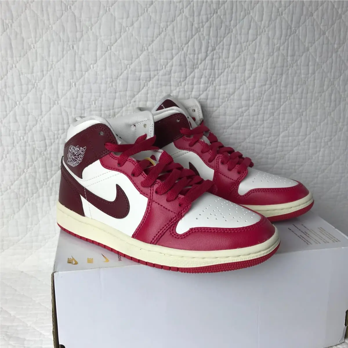 Nike shoes - Nike Air Jordan 1 - Air - BQ6472-119 - sail/ dark team red 7