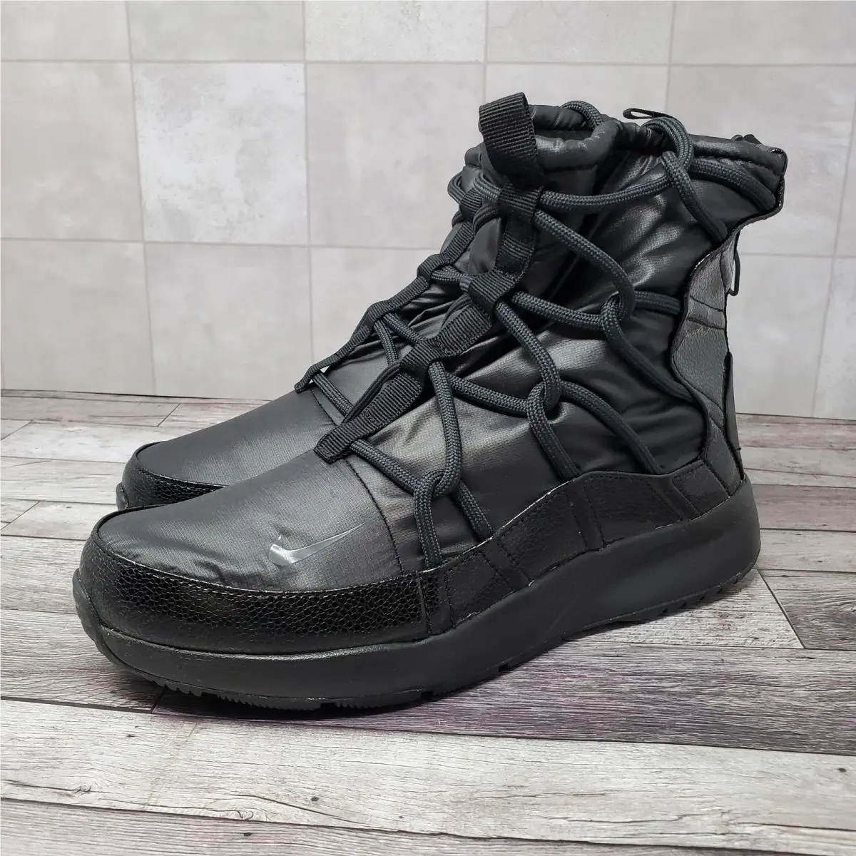 Nike Tanjun High Rise Black/anthracite-black Women`s Size 9.5 AO0355-004