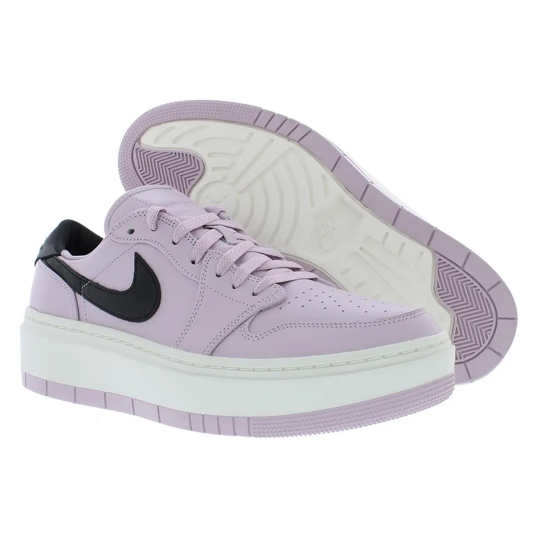 Nike Air Jordan 1 Elevate Low Womens Shoes Size 12 Color: Iced Lilac/black/sail