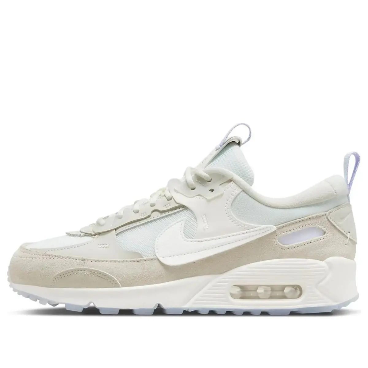 Nike Womens Air Max 90 Futura White Sneakers Athletic Shoes DM9922-102 Sz 6.5