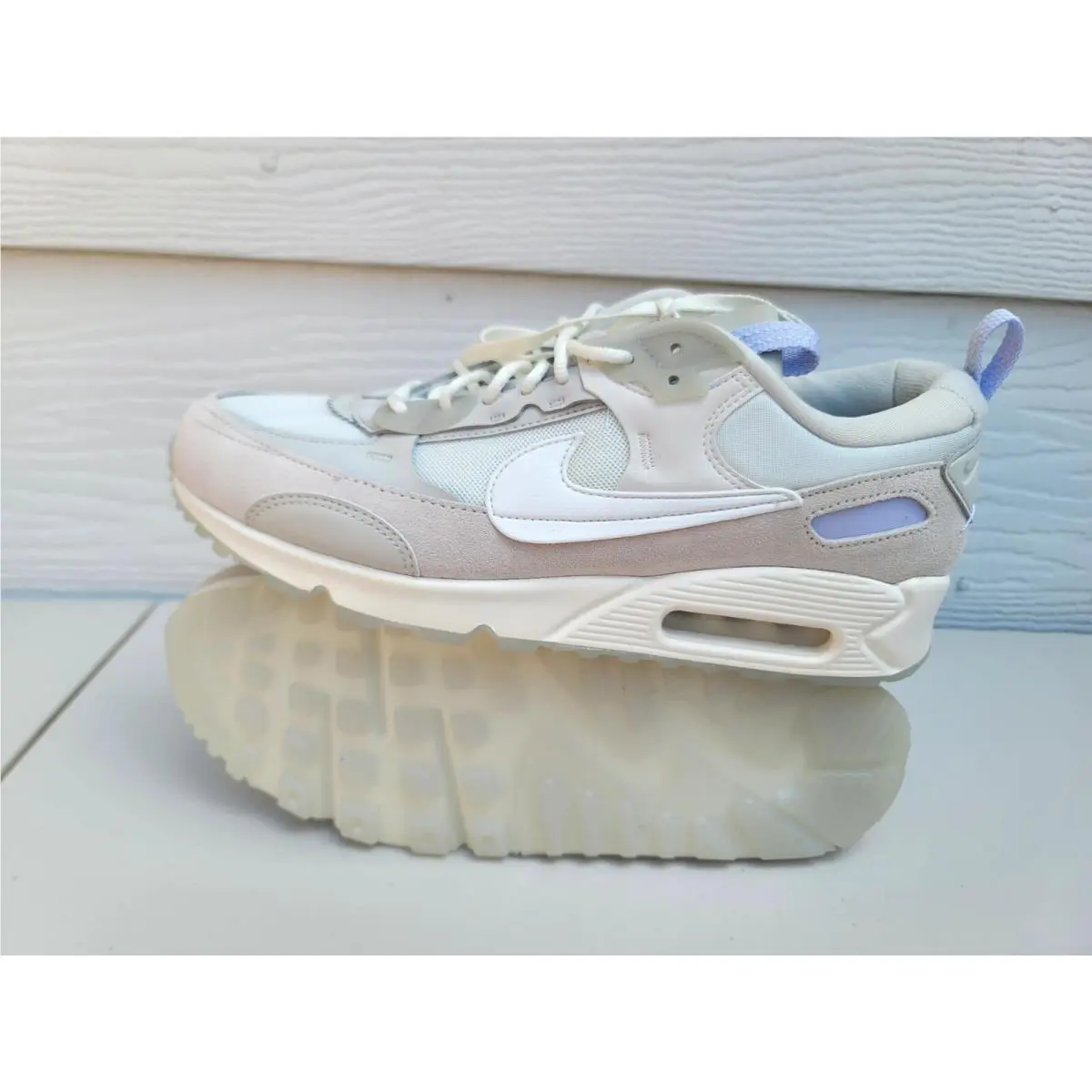 Nike Women`s Air Max 90 Futura DM9922 102 Summit White SZ 10 - Multicolor