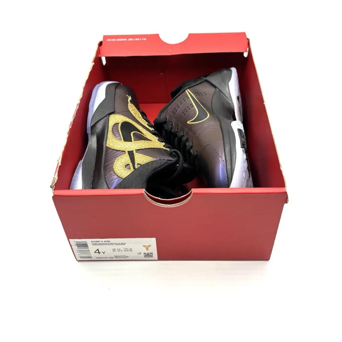 Nike shoes - Nike Kobe V - Kobe - Eggplant/Black-Metallic Gold 9