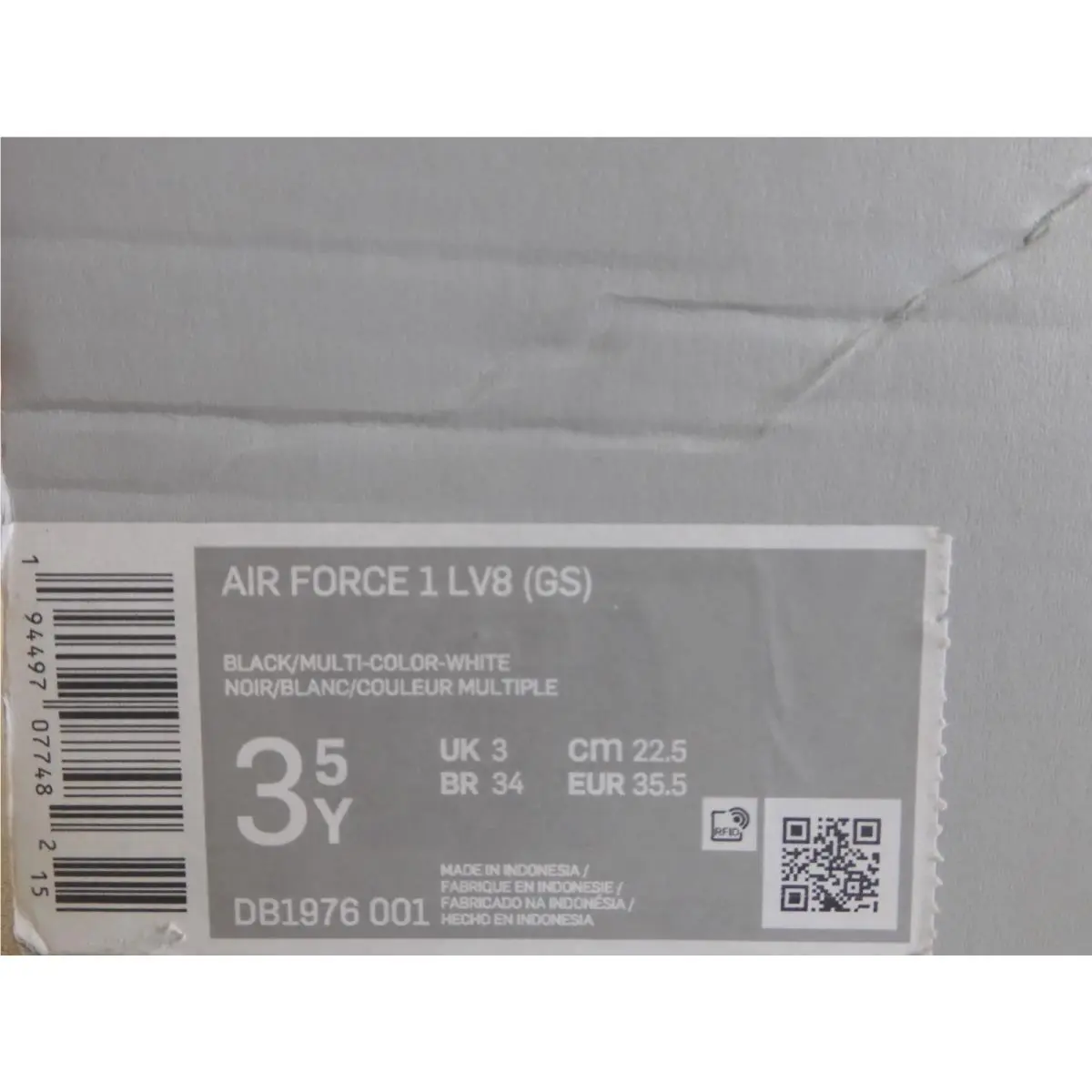 Nike shoes - Nike Air Force 1 LV8 - DB1976 001 - Black (UPC: 194497077482) 6