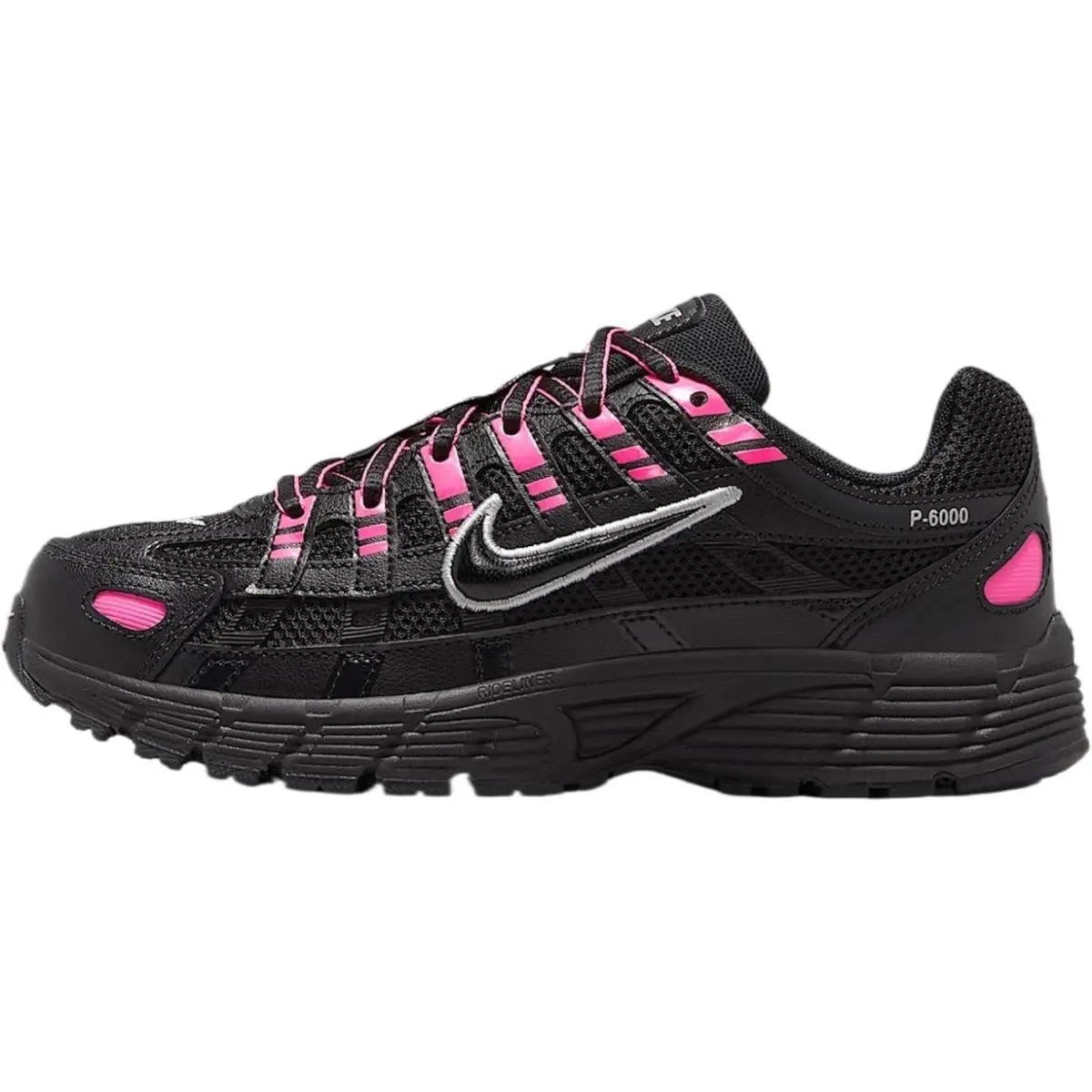 Nike Unisex-adult P-6000 Big Shoes - Black/pink Blast Size Men-9.5 Women-11 US