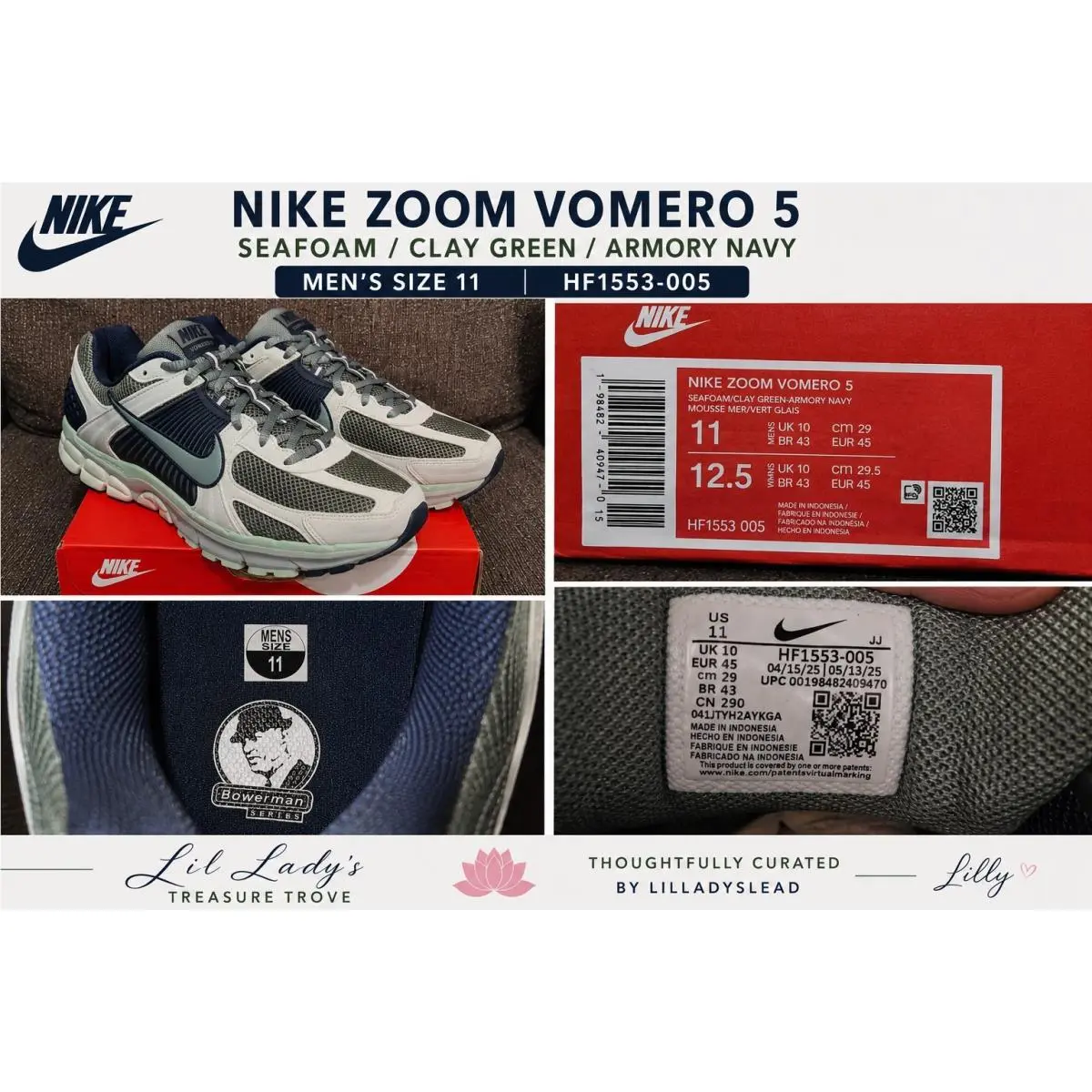 Nike shoes - Nike Zoom Vomero 5 - Zoom Vomero - HF1553-005 - Green (UPC: 00197863339214) 4