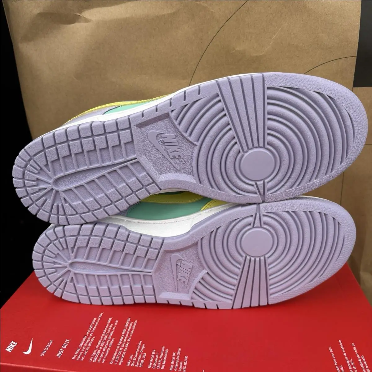 Nike shoes - Nike Dunk Low - Dunk Low - Yellow, Mint Green, Lavender, White 4