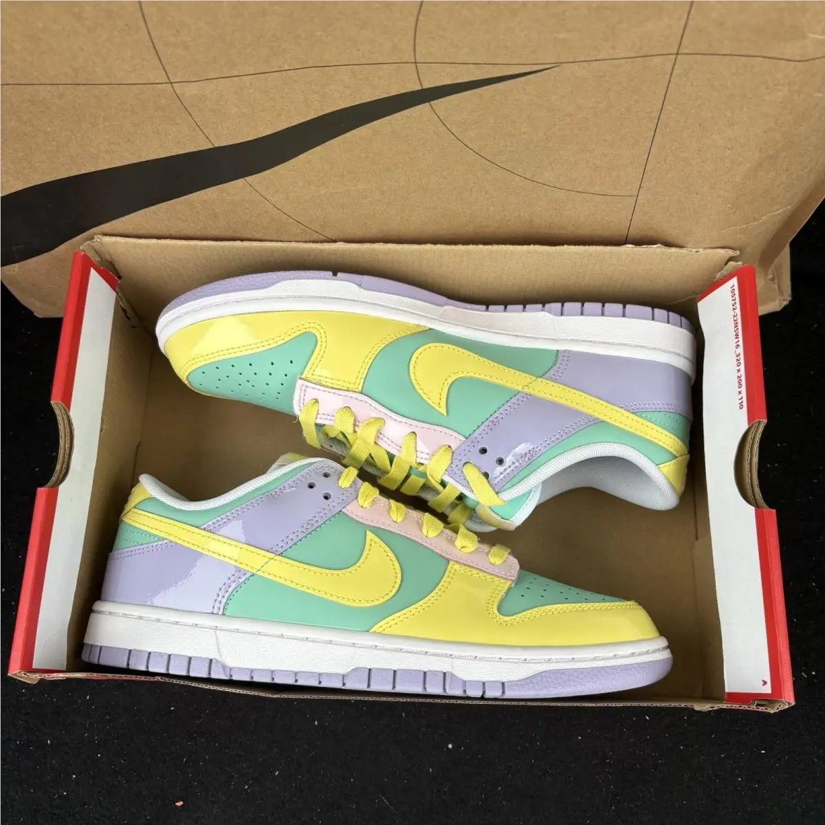 Nike shoes - Nike Dunk Low - Dunk Low - Yellow, Mint Green, Lavender, White 5