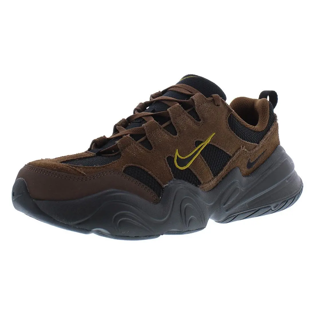 Nike Tech Hera Suede Womens Shoes Size 10 Color: Cacao Wow/black/bronzine
