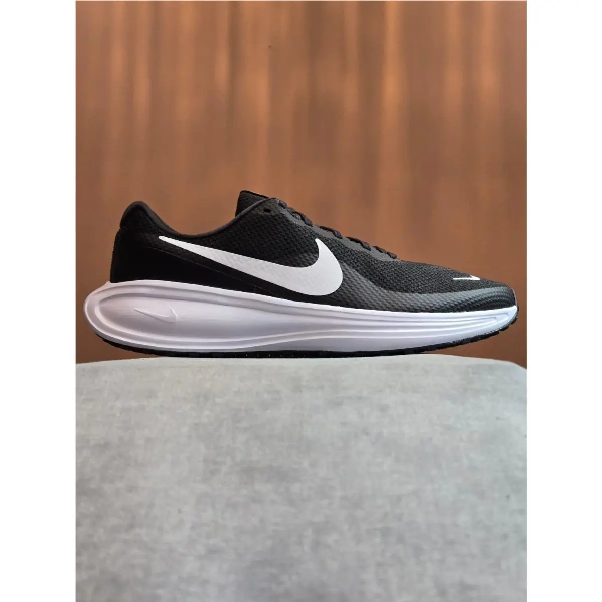 Nike Revolution 8 Wide - Black White HQ1996-001 Men`s 12 Women`s 13.5