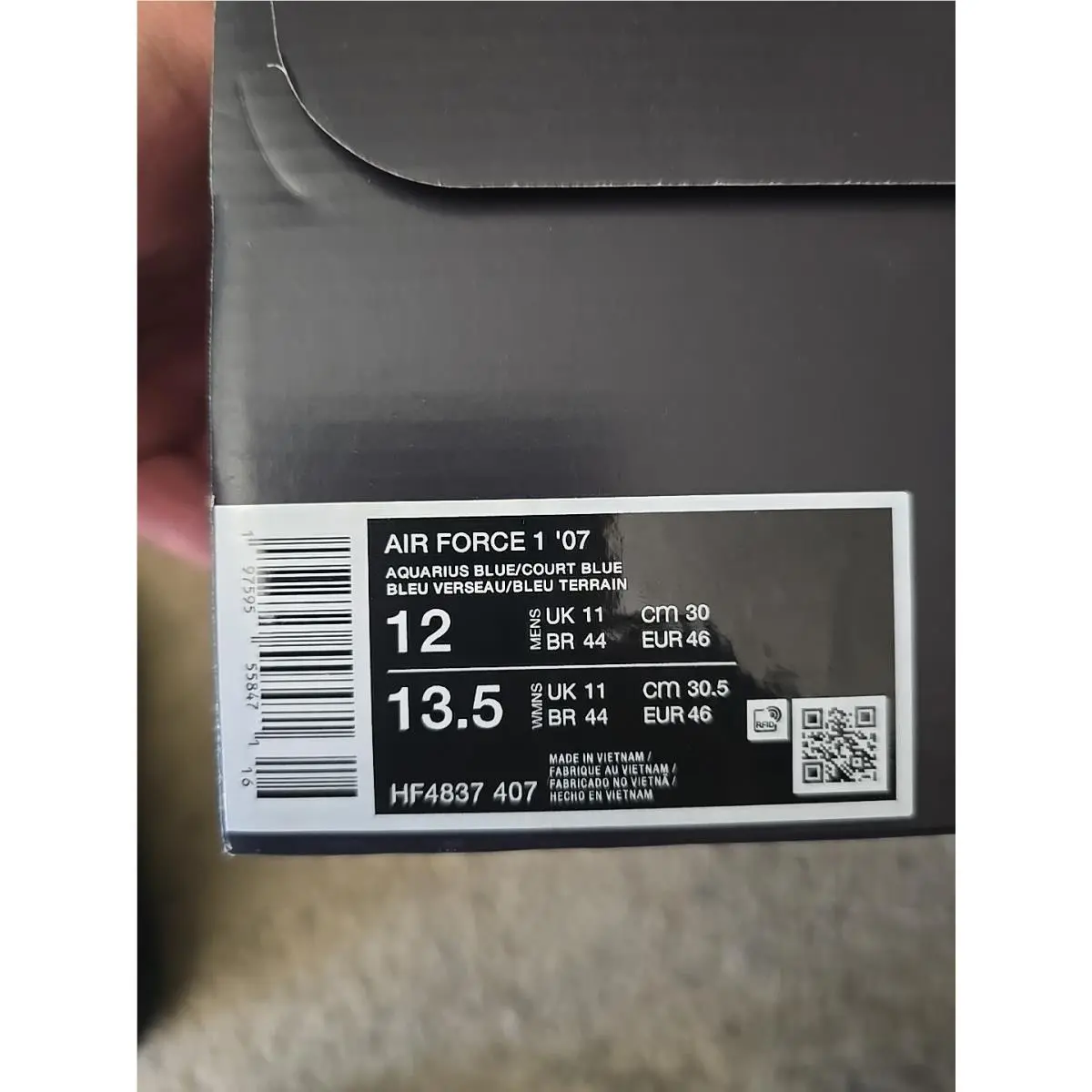 Nike shoes - Nike Air Force 1 - Air Force - HF4837-407-SIZE - Blue 4