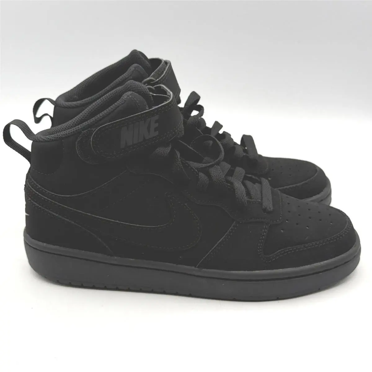 Nike Court Borough Mid 2 GS Kids 5Y Black Triple Black Sneakers CW5867-001
