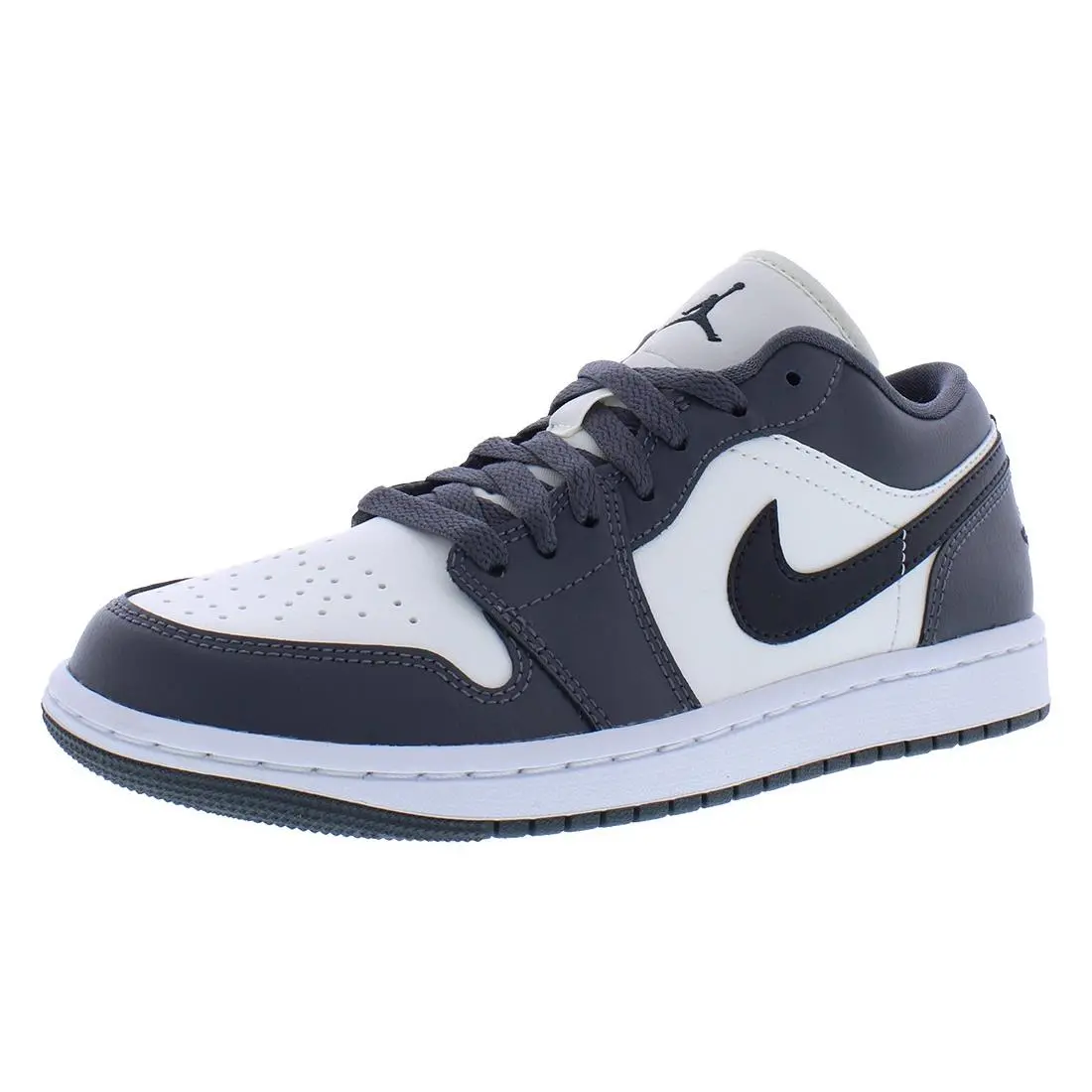 Nike Air Jordan 1 Low Womens Shoes Size 10 Color: Sail/off Noir/dark Grey/white