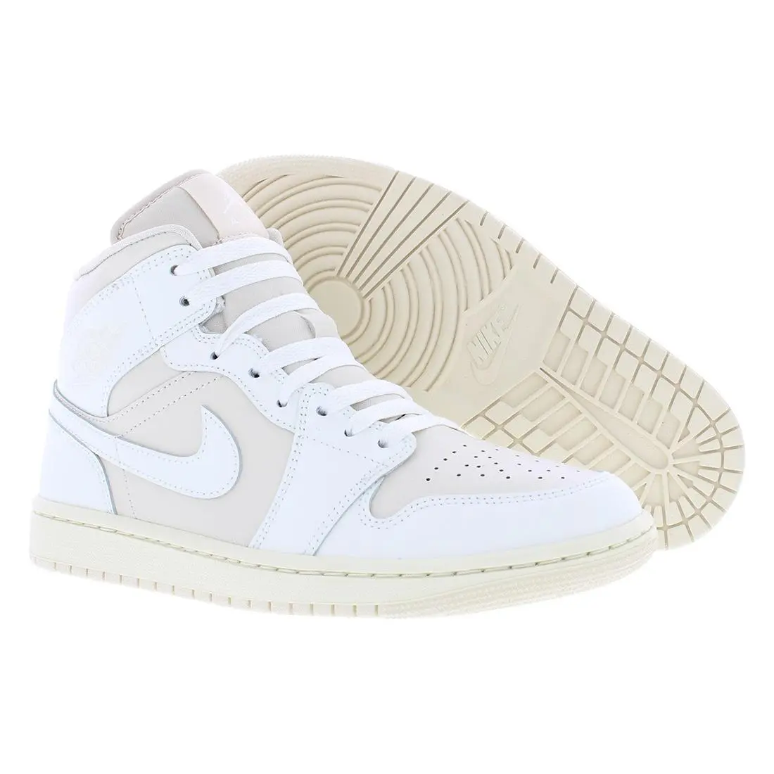 Nike Air Jordan 1 Mid Womens Shoes Size 10 Color: Legend Light