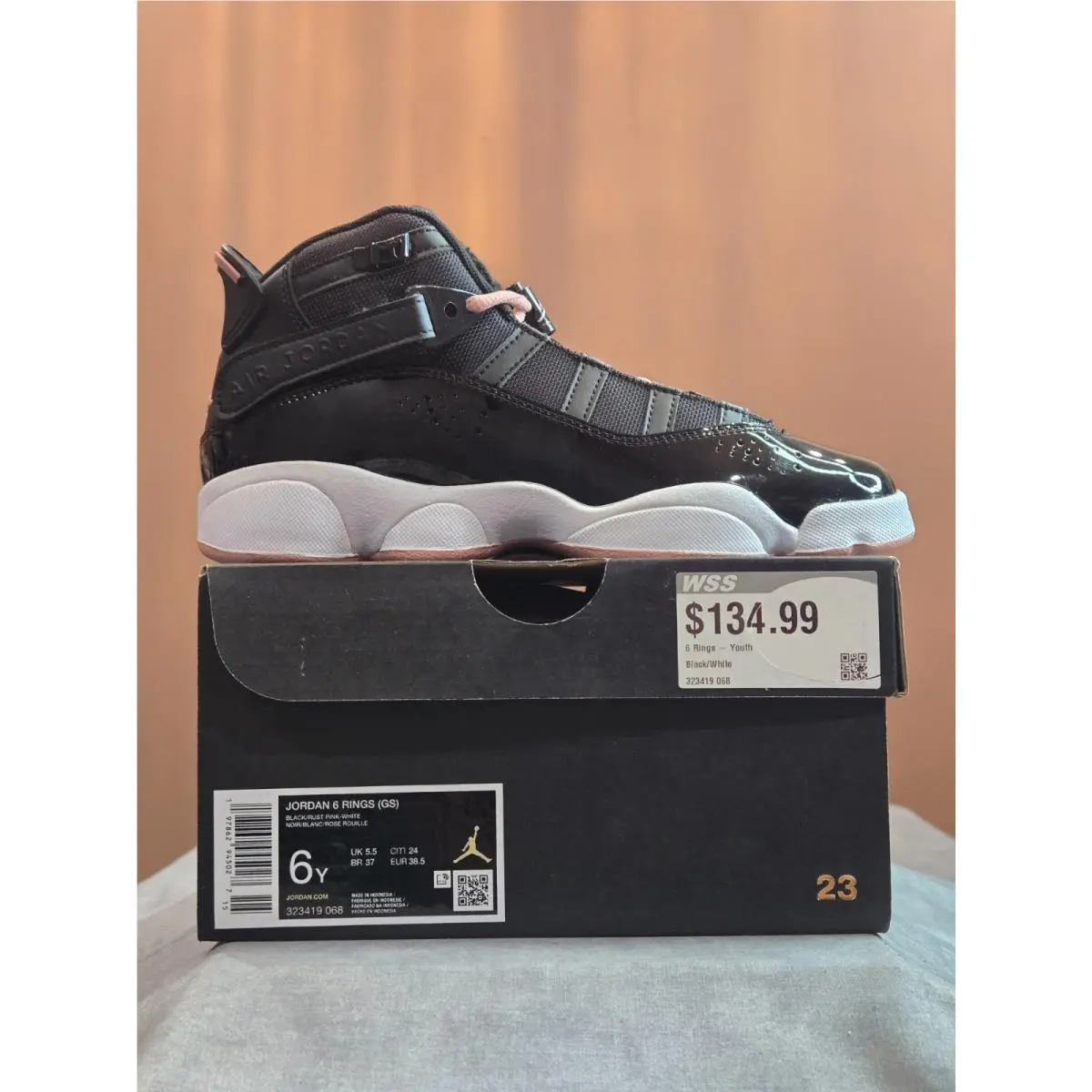 Nike shoes - Jordan 6 Rings - Rings - 323419-068 - Black 1